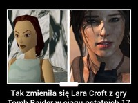 TAk zmieniła się Lara Croft z gry Tomb Raider w ciągu ostatnich 17 lat. :D