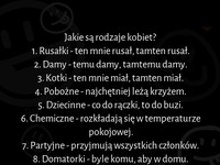 Jakie są rodzaje kobiet? :D