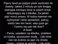 No nieźle.. Facet w knajpie drze się niebogłosy jak siedzi na toalecie, aż wpada kelner i...