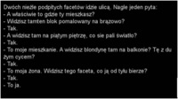 Dwóch podpitych facetów  rozmawia przed mieszkaniem! haha :D