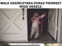 Radość podczas deszczu