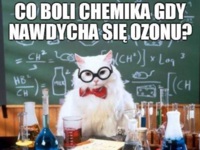 Co boli chemika gdy nawdych sie ozonu :)