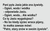 Pani pyta Jasia jakie zna żywioły :D