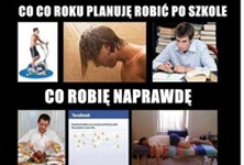 Zajęcia po szkole! Co planuje robić vs Co robię naprawdę! haha :D