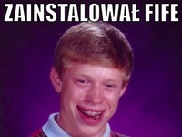 Zainstalował fifę...