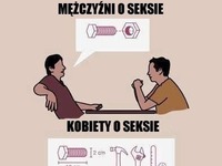 Różnice między kobietami a mężczyznami rozmawiającymi o seksie :D