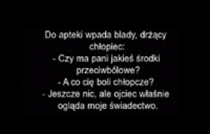 Do apteki wpada chłopiec i prosi o leki przeciwbólowe! Nie zgadniesz po co!