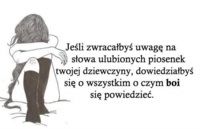 Zwróć uwagę na słowa ulubionych piosenek ...