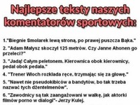 ZOBACZ najlepsze teksty komentatorów sportowych! 12 WYMIATA! XD