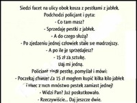 Dobre! Policjant pyta ulicznego sprzedawcę, co ma w koszu i od tej chwili jego życie całkowicie się odmieni XD