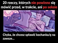 20 rzeczy, których nie należy mówić w czasie SEXU!