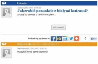 Jak zrobić paznokcie z bialymi końcami?