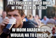 Trzy posiłki, luksus