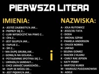 ZOBACZ co oznacza pierwsza litera imienia i nazwiska! :D