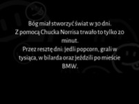 Bóg miał stworzyć świat w 30 dni :D