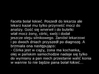 HEHE facet poszedł do lekarza zbadać mocz bo ... bolał go łokieć. Co lekarz mu wynalazł w moczu to szok XD