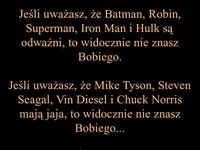 Prawdziwy bohater nie dla każdego taki sam ;)
