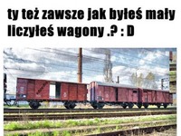 Ty też zawsze jak byłeś mały liczyłeś wagony