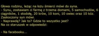 ZOBACZ co głowa rodziny zostawia swojemu synowi po śmierci! haha DOBRE :D