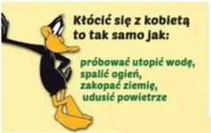 Kłócić się z kobietą