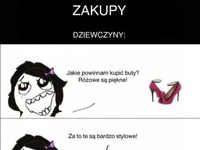 Różnica między zakupami dziewczyn, a zakupami chłopaków : )