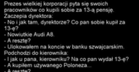 Prezes wielkiej korporacji pyta się swoich pracowników co kupili :D