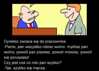 Dyrektor rozmawia z pracownikiem na temat jego pracy! Wy też tak macie? :P