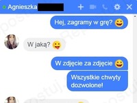 Przecież powiedział, że wszystkie chwyty dozwolone :P ale tego siĘ nie spodziewała!