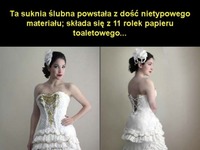 TAKIE rzeczy tylko w Azji! Suknia ślubna z papieru toaletowego!