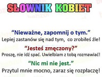 Słownik damski, czyli jak zrozumieć kobiety! ;)