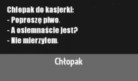 Chłopak do kasjerki :D