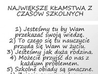 Zobacz największe kłamstwa z czasów szkolnych... To prawda! :)