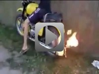 Wiejski Ghost Rider
